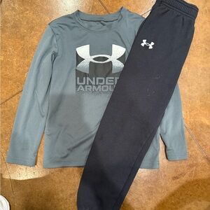 Under Armour Charcoal Gray Long Sleeve Shirt